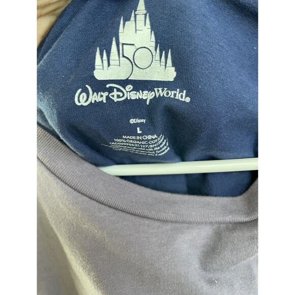 disney 50th anniversary t shirt blue purple size large Graphic Print Limited - Picture 3 of 8